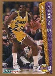 1992-93 Fleer Base Set Terry Teagle #112 card