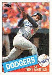1985 Topps Base Set Terry Whitfield #31 card