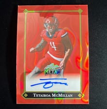 2025 Leaf Metal 92 Autographs Tetairoa McMillan #92L-TMM card