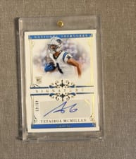 2025 Panini National Treasures Signatures Tetairoa McMillan #29 card
