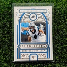 Tetairoa McMillan 2025 Panini National Treasures Treasured Rookies card