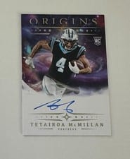 2025 Panini Origins Rookie Autographs Tetairoa McMillan #3 card