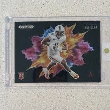 2025 Panini Prizm Draft Picks Black Color Blast Tetairoa McMillan #12 card