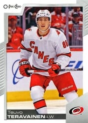 2020-21 O-Pee-Chee Base Set Teuvo Teravainen #408 card