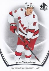 2021-22 SP Authentic Base Set Teuvo Teravainen #54 card
