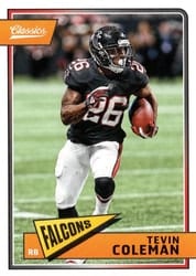 2018 Panini Classics Base Set Tevin Coleman #7 card