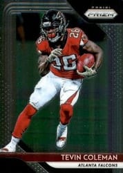 2018 Panini Prizm Base Set Tevin Coleman #192 card
