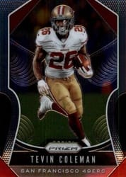 2019 Panini Prizm Base Set Tevin Coleman #253 card