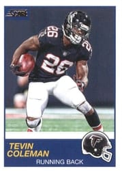 2019 Score Base Set Tevin Coleman #245 card