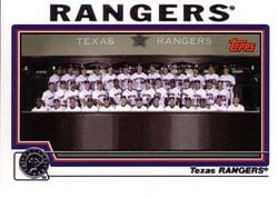 2004 Topps Base Set Texas Rangers #666 card