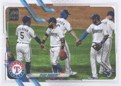 2021 Topps Base Set Texas Rangers #283 card