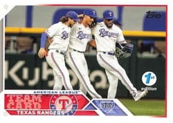 2023 Topps 1st Edition Base Set Texas Rangers #292 card
