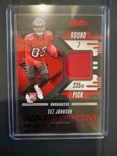 2025 Panini Absolute War Room Materials Tez Johnson #WRM-TJN card