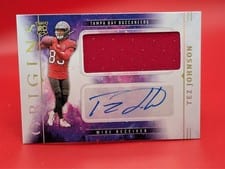 2025 Panini Origins Rookie Jumbo Jersey Autographs Tez Johnson #41 card