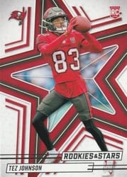 2025 Panini Rookies & Stars Base Set Tez Johnson #184 card