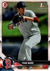 2018 Bowman Draft Base Set Thad Ward #BD-90 card