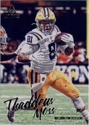 2020 Panini Luminance Base Set Thaddeus Moss #191 card