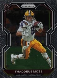 2020 Panini Prizm Base Set Thaddeus Moss #386 card