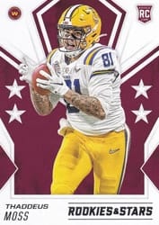 2020 Panini Rookies & Stars Base Set Thaddeus Moss #183 card