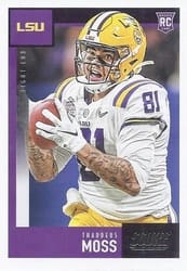 2020 Score Base Set Thaddeus Moss #411 card