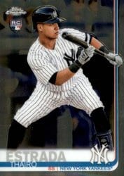 2019 Topps Chrome Update Base Set Thairo Estrada #28 card