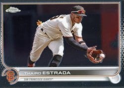 2022 Topps Chrome Update Base Set Thairo Estrada #USC18 card