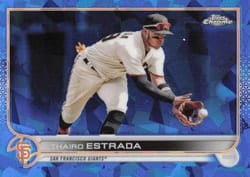 2022 Topps Chrome Update Sapphire Edition Base Set Thairo Estrada #US273 card