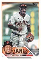 2023 Topps Base Set Thairo Estrada #560 card