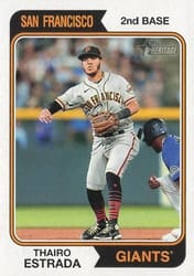 2023 Topps Heritage Base Set Thairo Estrada #288 card