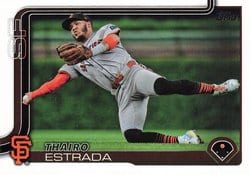 2025 Topps Base Set Thairo Estrada #2 card