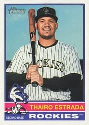 2025 Topps Heritage Base Set Thairo Estrada #504 card
