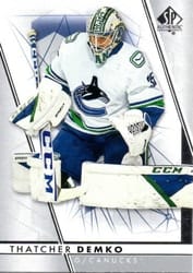 2022-23 SP Authentic Base Set Thatcher Demko #73 card