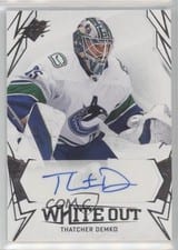 2022-23 SPx White Out Autos Thatcher Demko #WO-TD card