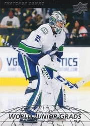 2022-23 Upper Deck World Junior Grads Thatcher Demko #WG-6 card