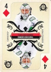 2024-25 O-Pee-Chee Playing Cards Thatcher Demko #4♦ card
