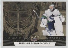 2025-26 Tim Hortons Collectors Series Goalie Etchings Thatcher Demko #GE-11 card