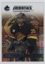 2025-26 Upper Deck Credentials Acetate Ticket Access Thatcher Demko #TA-TD card