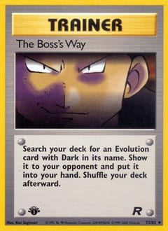 Team Rocket The Boss's Way #73 card