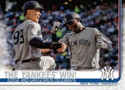 2019 Topps Base Set The Yankees Win! #14 card