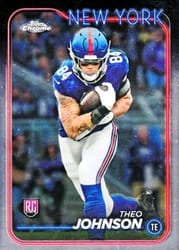 2024 Topps Chrome Base Set Theo Johnson #257 card