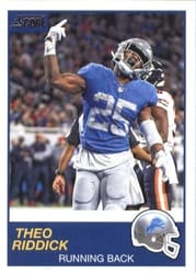 2019 Score Base Set Theo Riddick #219 card