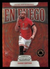 2025 Panini Prizm FIFA Club World Cup En Fuego Thiago Santana #3 card