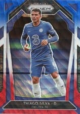 2020 Panini Prizm Premier League Thiago Silva Purple Pulsar Prizm #222 card