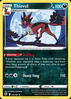 Astral Radiance Thievul #104 card