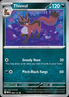 Mega Evolution Thievul #90 card