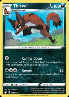 Shining Fates Thievul #48 card
