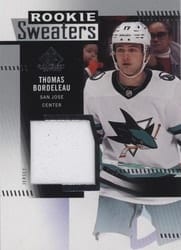 2022-23 SP Game Used Rookie Sweaters Thomas Bordeleau #RS-TB card