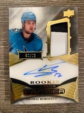 2022-23 Upper Deck Premier Acetate Rookie Autograph Patch Thomas Bordeleau #AR-TB card