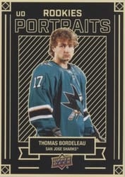 2022-23 Upper Deck UD Portraits Thomas Bordeleau #P-72 card