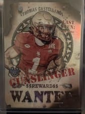 2024 Bowman University Best Gunslingers & Bandits Die-Cuts Set Thomas Castellanos #GB-14 card